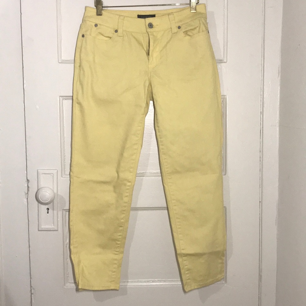 NWOT Yellow Boyfriend Jeans Talbots 2P